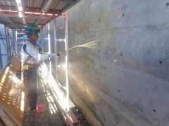 一般国道5号 仁木町 古別川橋橋台工事 9月-16