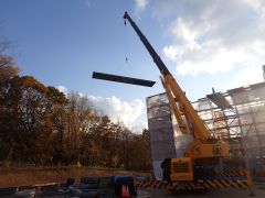 一般国道5号 仁木町 古別川橋橋台工事 10月-5