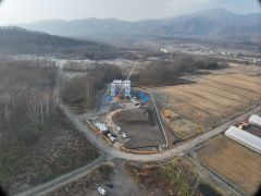 一般国道5号 仁木町 古別川橋橋台工事 11月-1