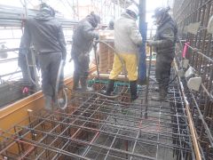 一般国道5号 仁木町 古別川橋橋台工事 12月-7