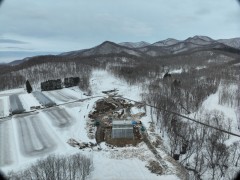 一般国道5号 仁木町 古別川橋橋台工事 2月-2