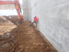 一般国道5号 仁木町 古別川橋橋台工事 3月-3