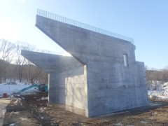 一般国道5号 仁木町 古別川橋橋台工事 3月-9