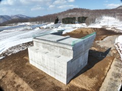 一般国道5号 仁木町 古別川橋橋台工事 3月-11